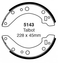 Szczęki hamulcowe (tyl)  5143
