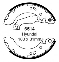 Szczęki hamulcowe (tyl)  6514