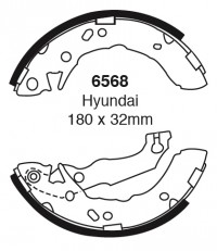 Szczęki hamulcowe (tyl)  6568