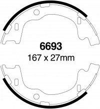 Szczęki hamulcowe (tyl)  6693
