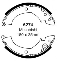 Szczęki hamulcowe (tyl)  6274