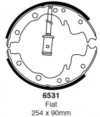 Szczęki hamulcowe (tyl)  6531