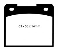 Klocki hamulcowe (tył) RedStuff DP3114C