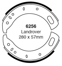 Szczęki hamulcowe (przód)  6256