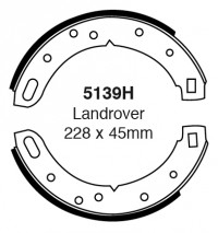 Szczęki hamulcowe (tyl)  5139H