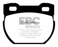 Klocki hamulcowe (tył) Ultimax DP1033