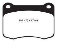 Klocki hamulcowe (tył) YellowStuff DP41820R