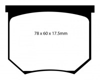 Klocki hamulcowe (przód) YellowStuff DP4035R