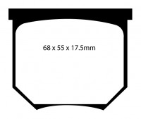 Klocki hamulcowe (tył) YellowStuff DP4034R