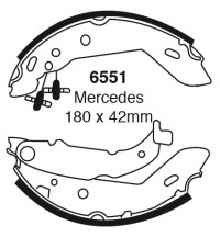 Szczęki hamulcowe (tyl)  6551