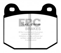 Klocki hamulcowe (tył) RedStuff DP31538C