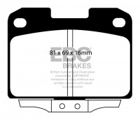 Klocki hamulcowe (tył) YellowStuff DP41098R