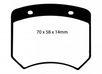 Klocki hamulcowe (tył) RedStuff DP3102C