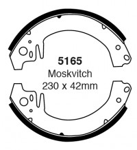 Szczęki hamulcowe (tyl)  5165