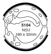 Szczęki hamulcowe (tyl)  5104