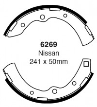 Szczęki hamulcowe (tyl)  6269