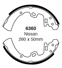 Szczęki hamulcowe (tyl)  6360