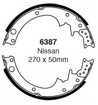 Szczęki hamulcowe (tyl)  6387