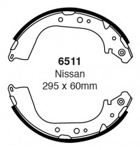 Szczęki hamulcowe (tyl)  6511