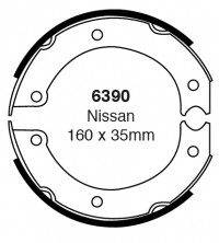 Szczęki hamulcowe (tyl)  6390