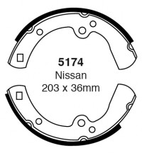 Szczęki hamulcowe (tyl)  5174