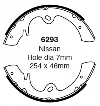 Szczęki hamulcowe (tyl)  6293