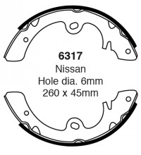 Szczęki hamulcowe (tyl)  6317