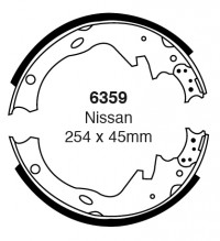 Szczęki hamulcowe (tyl)  6359