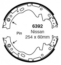 Szczęki hamulcowe (tyl)  6392