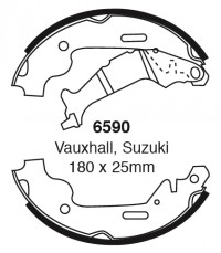 Szczęki hamulcowe (tyl)  6590