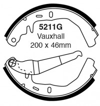 Szczęki hamulcowe (tyl)  5211G