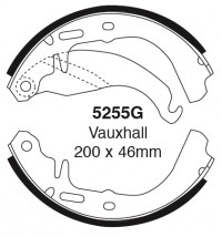 Szczęki hamulcowe (tyl)  5255G