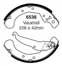 Szczęki hamulcowe (tyl)  6538