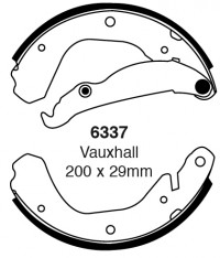 Szczęki hamulcowe (tyl)  6337