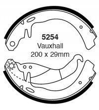 Szczęki hamulcowe (tyl)  5254