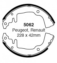 Szczęki hamulcowe (tyl)  5062