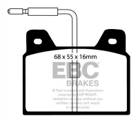 Klocki hamulcowe (tył) Ultimax DP163