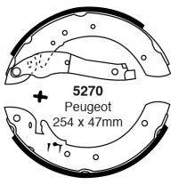 Szczęki hamulcowe (tyl)  5270