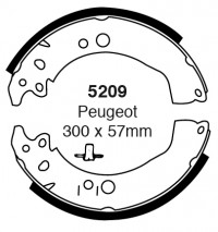 Szczęki hamulcowe (tyl)  5209